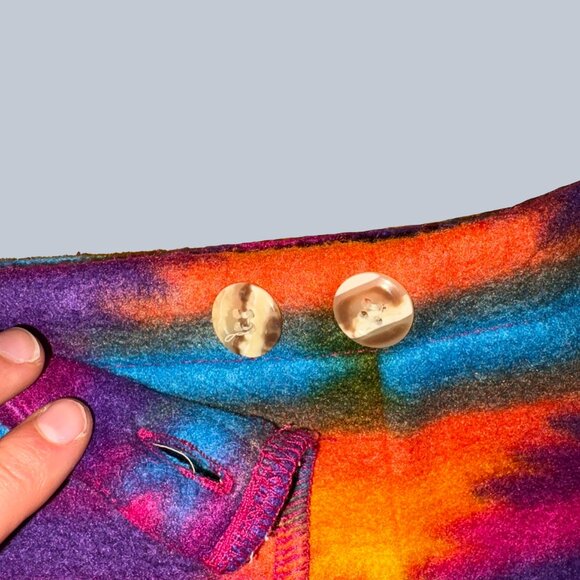 Vintage Merona Mini Skirt – Pendleton-Inspired Fleece Wrap (Fits XS) - Picture 5 of 6